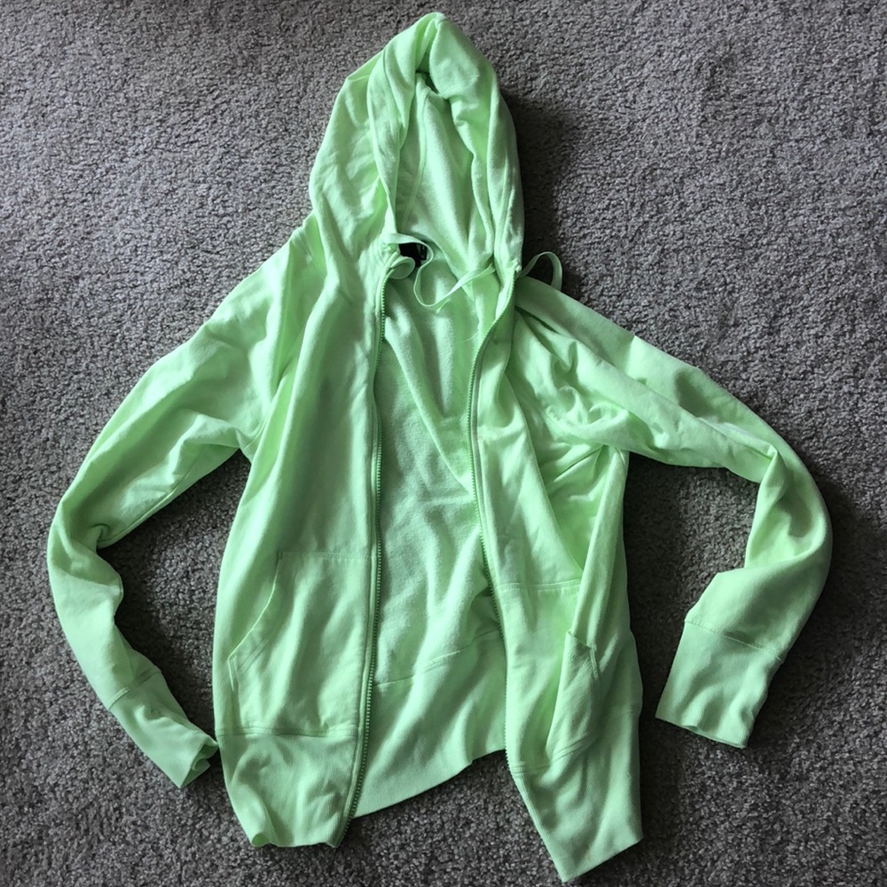 lime green cozy sweatshirt